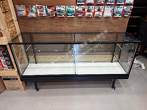 0164 標準型ショーケース 平ケース ブラック